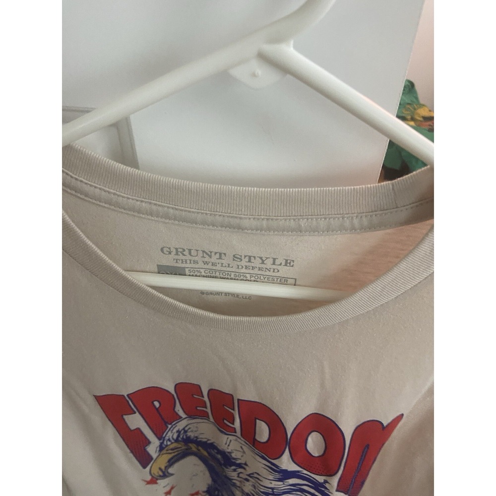 Grunt Style T Shirt Mens 2XL  Freedom In Being Bold Military Patriotic Eagle XXL